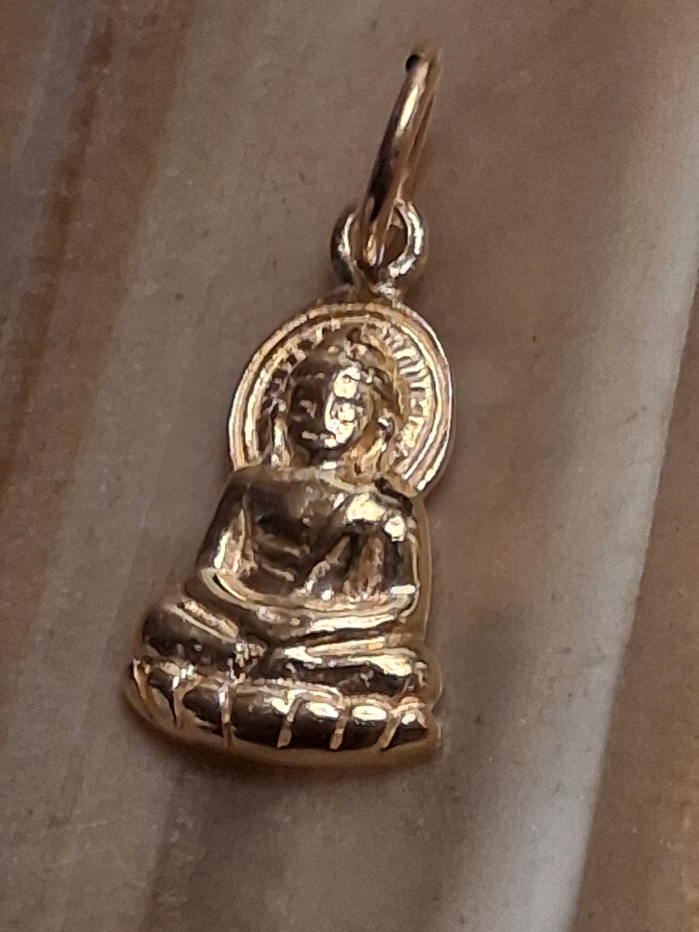 Gold Buddha Pendant Necklace Charm for Women